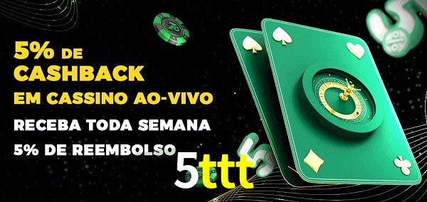 Promoções do cassino ao Vivo 5ttt